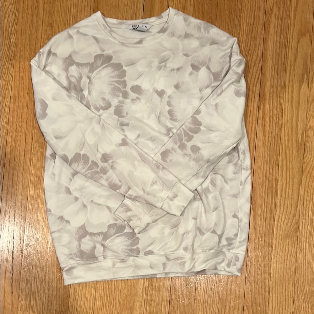 Athleta Floral Crewneck Sweatshirt size XS